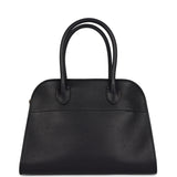 The Row Soft Margaux 10 Bag Black Saddle Leather Gold Hardware