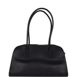 The Row Shoulder Margaux 12 Bag Black Saddle Silver Hardware