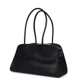 The Row Shoulder Margaux 12 Bag Black Saddle Silver Hardware