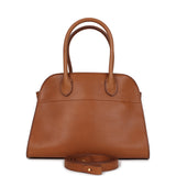 The Row Soft Margaux 10 Bag Cuir Saddle Leather Gold Hardware