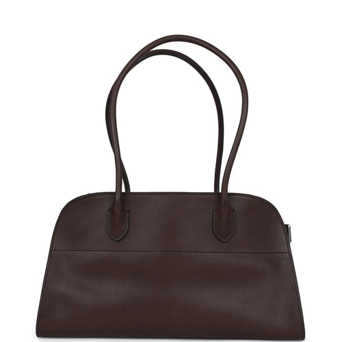 The Row Shoulder Margaux 12 Bag Hippo Grey Saddle Silver Hardware