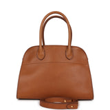 The Row Soft Margaux 10 Bag Cuir Saddle Leather Gold Hardware