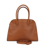 The Row Soft Margaux 10 Bag Cuir Saddle Leather Gold Hardware