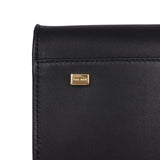 The Row Soft Margaux 10 Bag Black Saddle Leather Gold Hardware