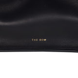 The Row Soft Margaux 10 Bag Black Saddle Leather Gold Hardware