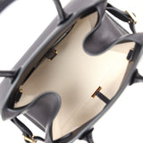 The Row Soft Margaux 10 Bag Black Saddle Leather Gold Hardware