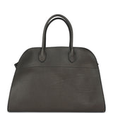 The Row Soft Margaux 15 Bag Koala Grey Saddle Silver Hardware