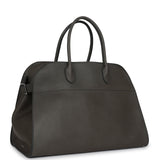 The Row Soft Margaux 15 Bag Koala Grey Saddle Silver Hardware