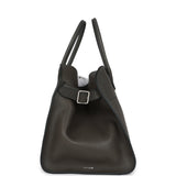 The Row Soft Margaux 15 Bag Koala Grey Saddle Silver Hardware