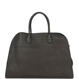 The Row Soft Margaux 15 Bag Koala Grey Saddle Silver Hardware