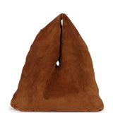 The Row Small Bindle Bag Caramel Suede