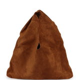 The Row Small Bindle Bag Caramel Suede