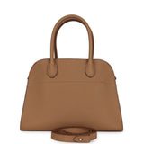 The Row Soft Margaux 10 Bag Sandpit Calfskin Silver Hardware