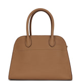 The Row Soft Margaux 10 Bag Sandpit Calfskin Silver Hardware