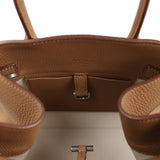 The Row Soft Margaux 10 Bag Sandpit Calfskin Silver Hardware