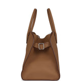 The Row Soft Margaux 12 Bag Sandpit Calfskin Silver Hardware