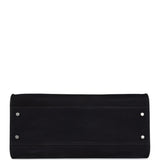 The Row Shoulder Margaux 12 Bag Black Nubuck Silver Hardware