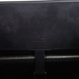 The Row Shoulder Margaux 12 Bag Black Nubuck Silver Hardware