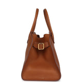 The Row Soft Margaux 12 Bag Cuir Saddle Leather Gold Hardware