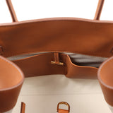 The Row Soft Margaux 12 Bag Cuir Saddle Leather Gold Hardware