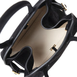 The Row Soft Margaux 10 Bag Black Suede Gold Hardware