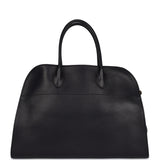 The Row Soft Margaux 15 Bag Black Saddle Gold Hardware