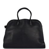 The Row Soft Margaux 15 Bag Black Saddle Gold Hardware