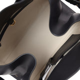 The Row Soft Margaux 15 Bag Black Saddle Gold Hardware