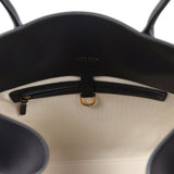 The Row Soft Margaux 15 Bag Black Saddle Gold Hardware