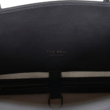 The Row Soft Margaux 15 Bag Black Saddle Gold Hardware