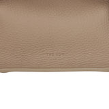 The Row Soft Margaux 10 Bag Dark Taupe Calfskin Silver Hardware