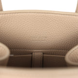 The Row Soft Margaux 10 Bag Dark Taupe Calfskin Silver Hardware