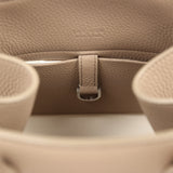 The Row Soft Margaux 10 Bag Dark Taupe Calfskin Silver Hardware