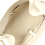 The Row Margaux Shoulder 12 Bag White Calfskin Silver Hardware