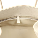 The Row Margaux Shoulder 12 Bag White Calfskin Silver Hardware