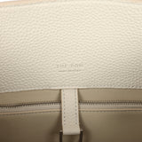 The Row Margaux Shoulder 12 Bag White Calfskin Silver Hardware