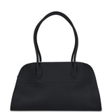 The Row Shoulder Margaux 12 Bag Black Calfskin Silver Hardware