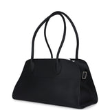 The Row Shoulder Margaux 12 Bag Black Calfskin Silver Hardware