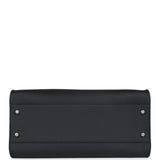 The Row Shoulder Margaux 12 Bag Black Calfskin Silver Hardware