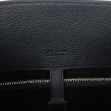 The Row Shoulder Margaux 12 Bag Black Calfskin Silver Hardware