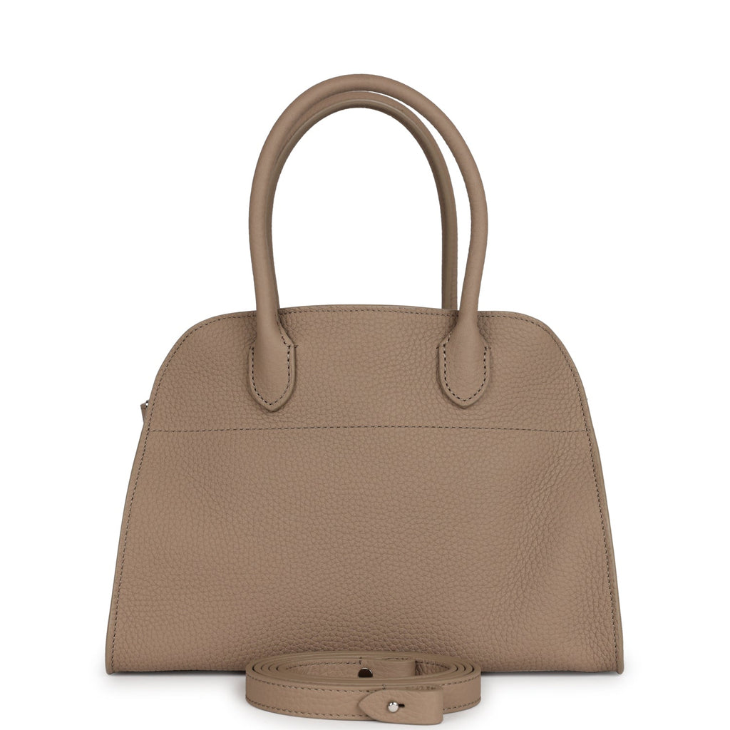 THE ROW Soft Margaux 10 ソフトマルゴー10 ダークトープ The Row Soft Margaux 10 Bag Dark Taupe Calfskin Silver Hardware