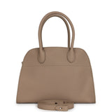 The Row Soft Margaux 10 Bag Dark Taupe Calfskin Silver Hardware - Thumbnail View 1