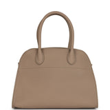 The Row Soft Margaux 10 Bag Dark Taupe Calfskin Silver Hardware - Thumbnail View 4