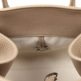 The Row Soft Margaux 10 Bag Dark Taupe Calfskin Silver Hardware - Thumbnail View 10