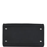 The Row Soft Margaux 12 Bag Black Calfskin Silver Hardware