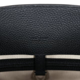 The Row Soft Margaux 12 Bag Black Calfskin Silver Hardware