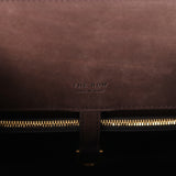 The Row Shoulder Margaux 12 Bag Mocha Nubuck Gold Hardware