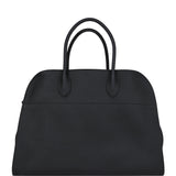 The Row Soft Margaux 15 Bag Black Calfskin Silver Hardware