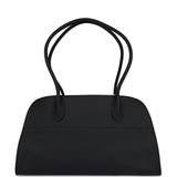 The Row Soft Margaux 12 Bag Black Calfskin Silver Hardware