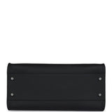 The Row Soft Margaux 12 Bag Black Calfskin Silver Hardware